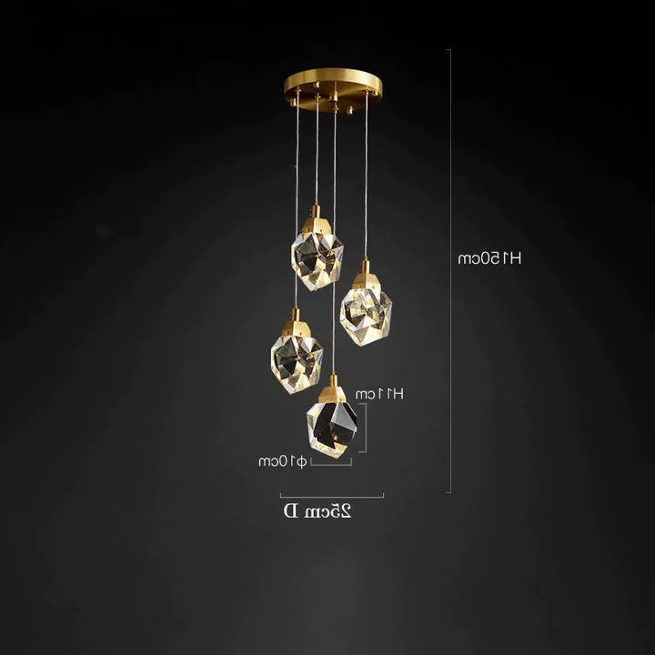 Prism Crystal Multi-Lights Pendant