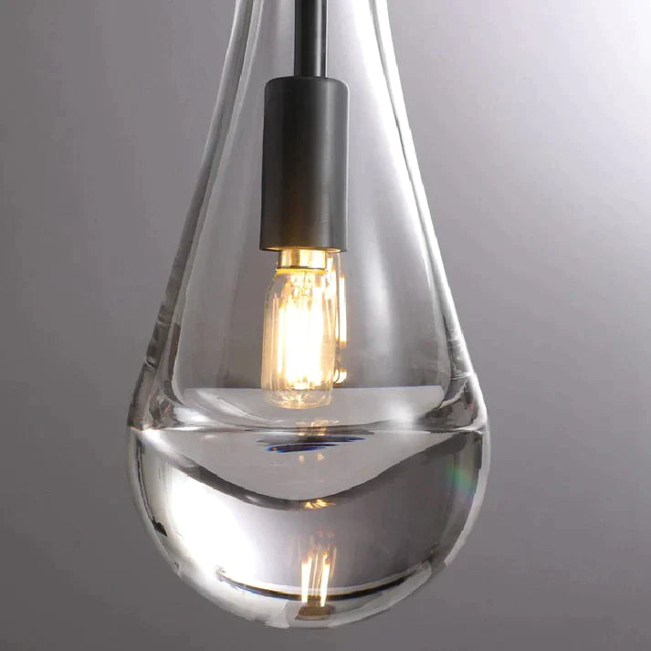 Raindrop Modern Glass Kitchen Island Pendant Light