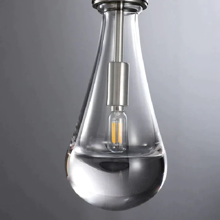 Raindrop Modern Glass Kitchen Island Pendant Light