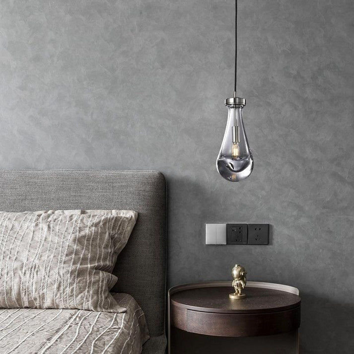 Raindrop Modern Glass Kitchen Island Pendant Light