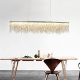 Selena Stainless Steel Chain Tassel Chandelier