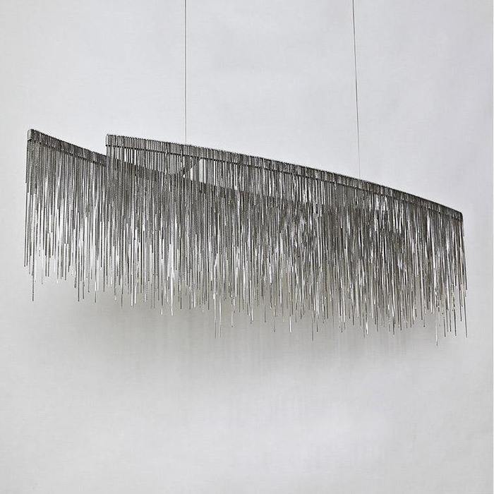 Selena Stainless Steel Chain Tassel Chandelier