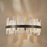 Lyra Round Glass Chandelier