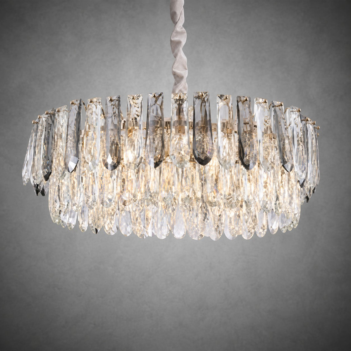 Eterea Crystal Halo Chandelier