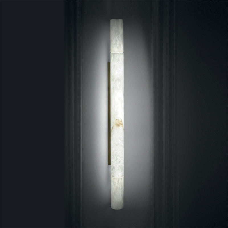 Garron Modern Alabaster Linear Wall Sconce Wall Light Fixtures J-CHANDELIER   