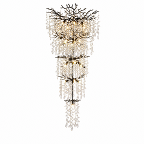 118" Cascading Crystal Tree Branch Chandelier