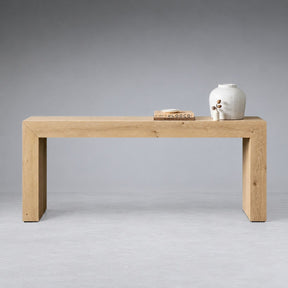 Waterfall Edge Solid Oak Hallway Table