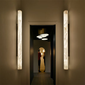 Merlin Avis Modern Alabaster Wall Sconce