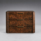 Sculptural Burl Wood Bedside Table