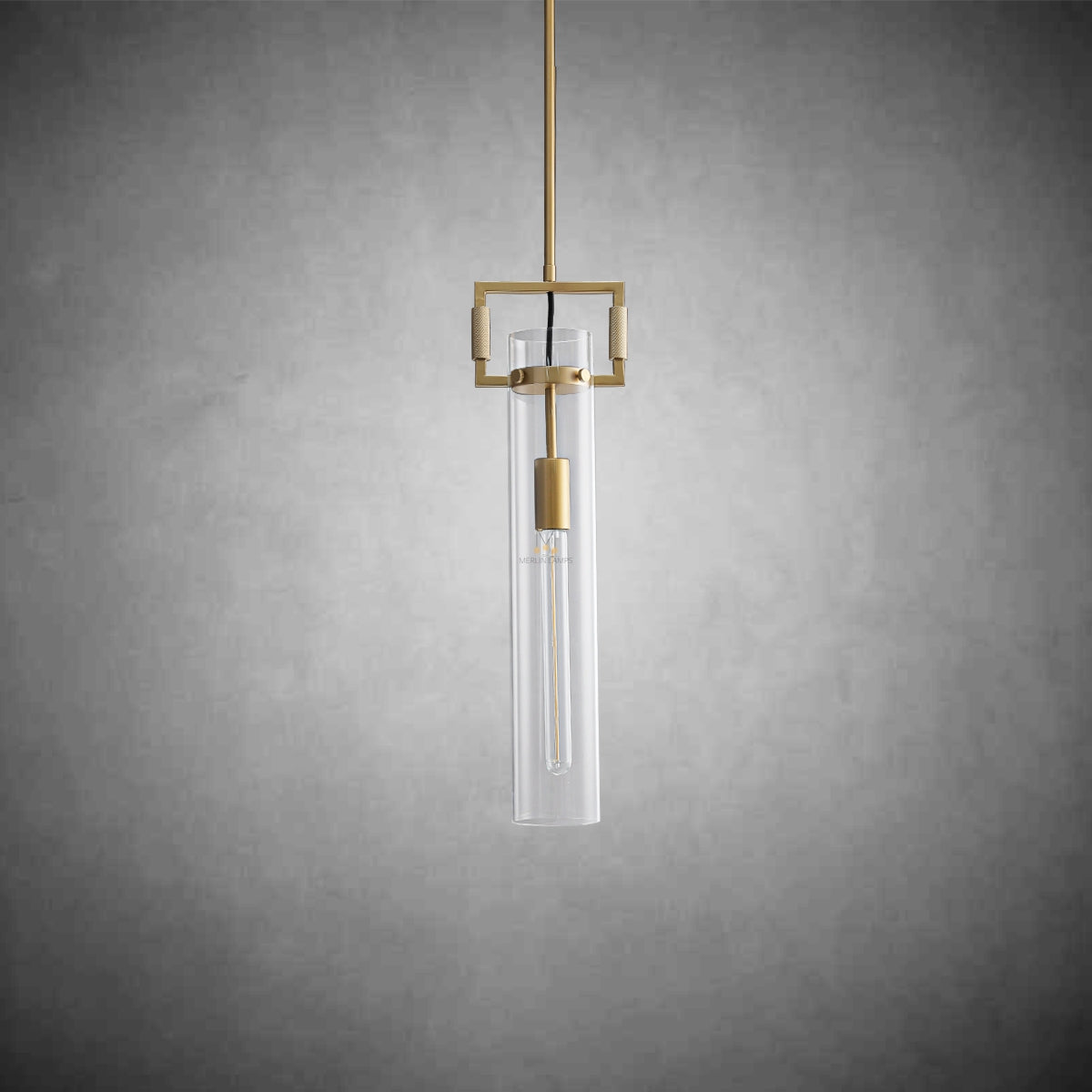 Machin Glass Cylindrical Pendant Light