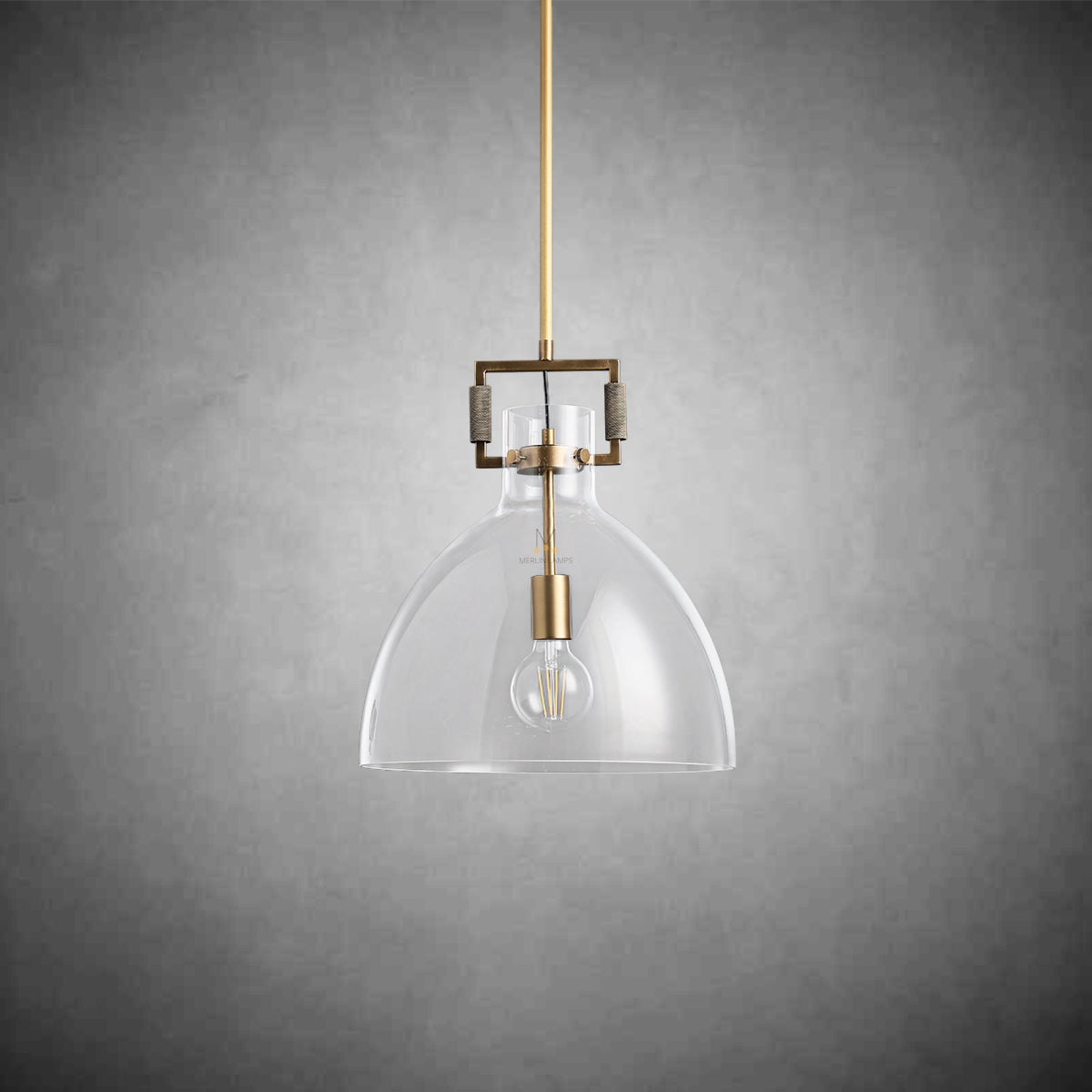 Funda Modern Glass Cloche Modern Pendant Light