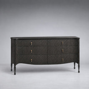 Sculpted Reeded Bedroom Storage Chest