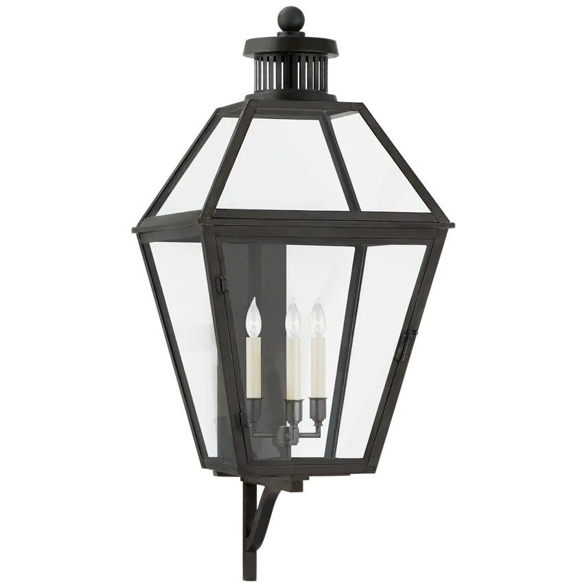 Fitzroy Large Bracketed Ted Lantern Wall Sconce Outdoor