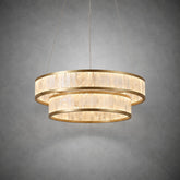 Crystara Modern Moroccan Stone Chandelier 31"