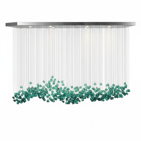 Crystal Stone Crystal Spiral Chandelier