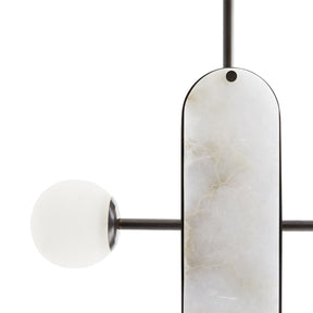 Bastian Alabaster Pendant Light, Designer Linear Chandelier Lighting