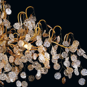 Lignia Branch Round Multi-tier Chandelier 33Light 47"W - Merlin Lamps