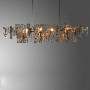 Simple Artistic Metal Dining Table Chandelier