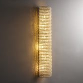 Nicolle Clear Crystal Wall Sconce 36″H