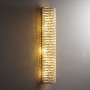 Nicolle Clear Crystal Wall Sconce 36″H