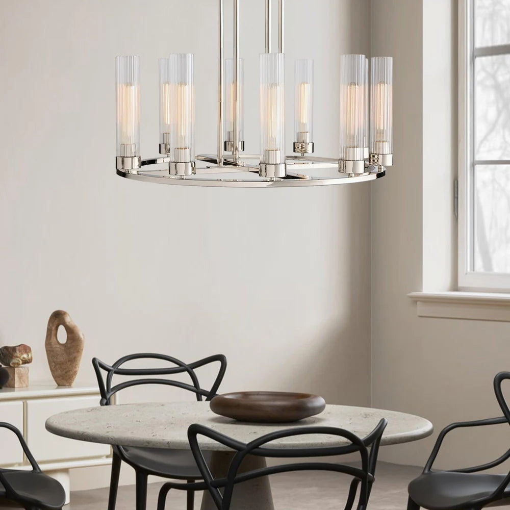 Andreas Round Glass Chandelier