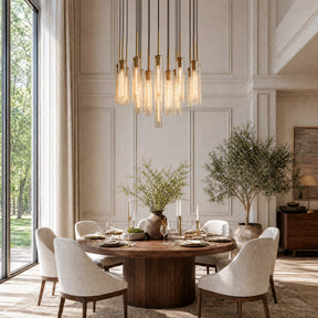 Colvane Fluted Glass Round Chandelier