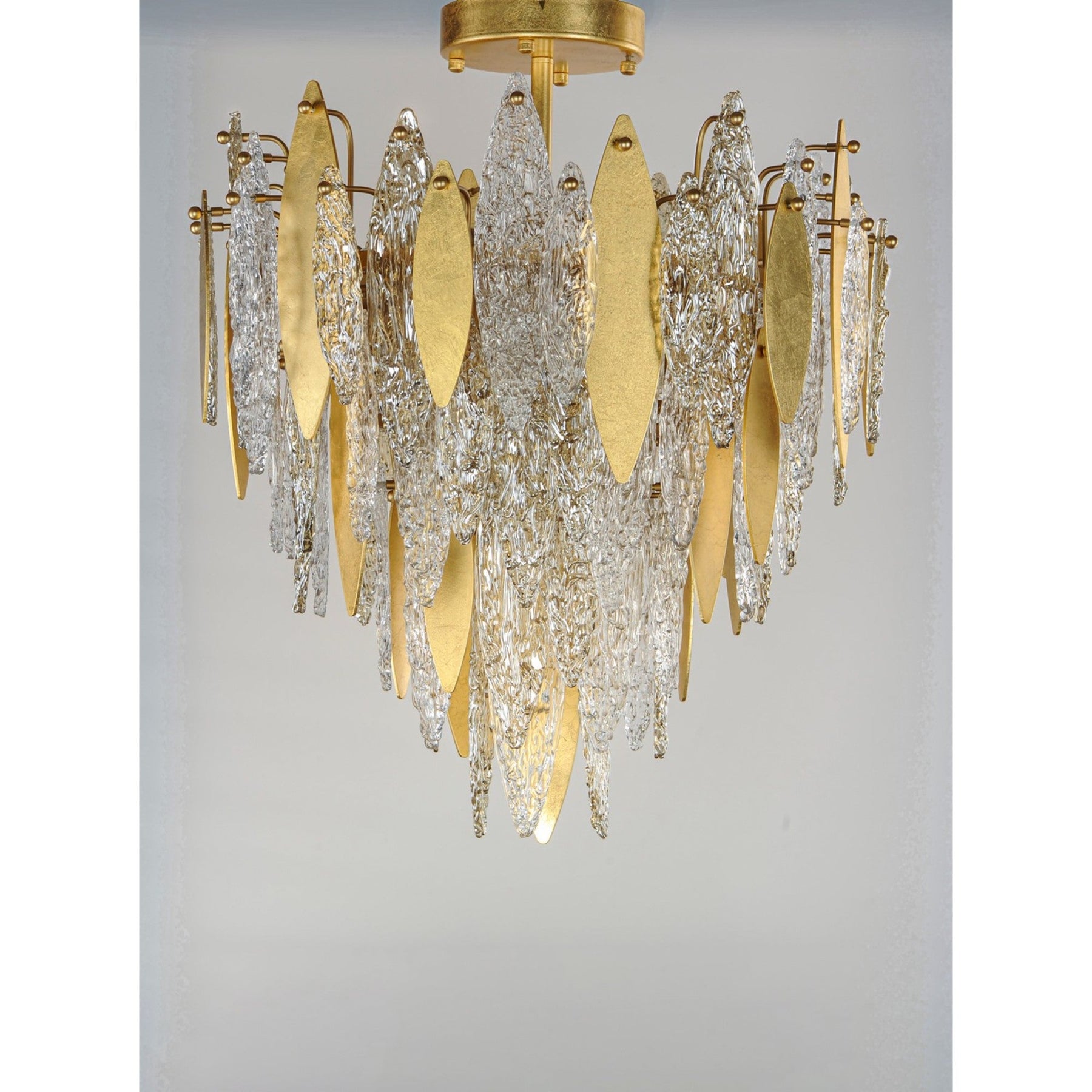 Majestic Gold Finish 29-inch Flush Mount Ceiling Light Fixture