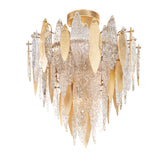 Majestic Gold Finish 29-inch Flush Mount Ceiling Light Fixture