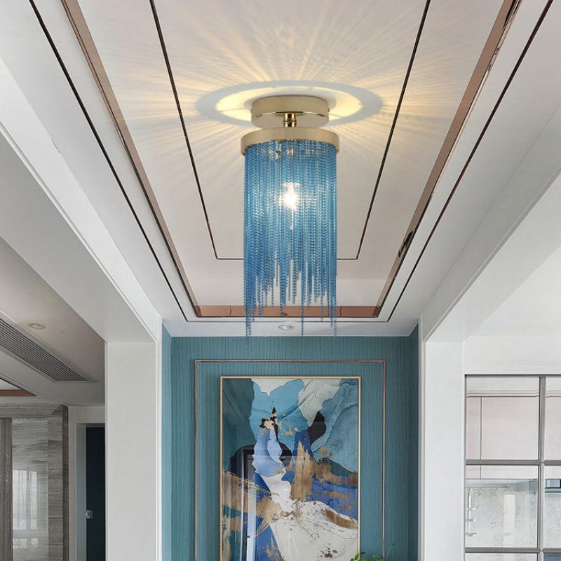 Aluminum Tassel Flushmount for House