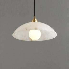 Mona Alabaster Dome Pendant Light, Cord Adjustable
