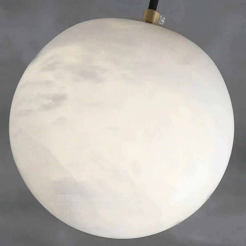 Alabaster Sphere Pendant Light, Modern Pendant Light