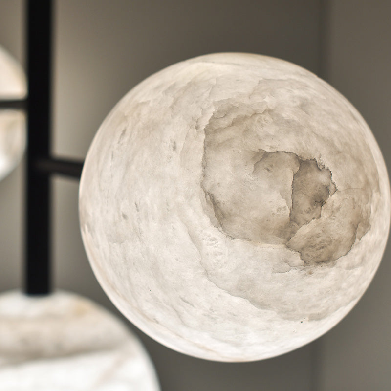 Evelyn Sphere Delight - Modern Artistic Alabaster Pendant Light