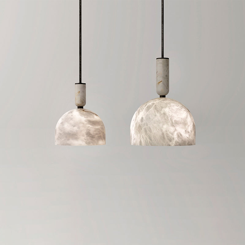 Oki Alabaster Bedside Pendant Light, Bedroom Pendant