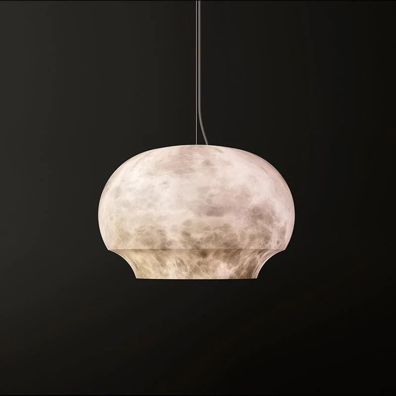 Merlin Eamon Alabaster Pendant Light, Modern Kitchen Lighting