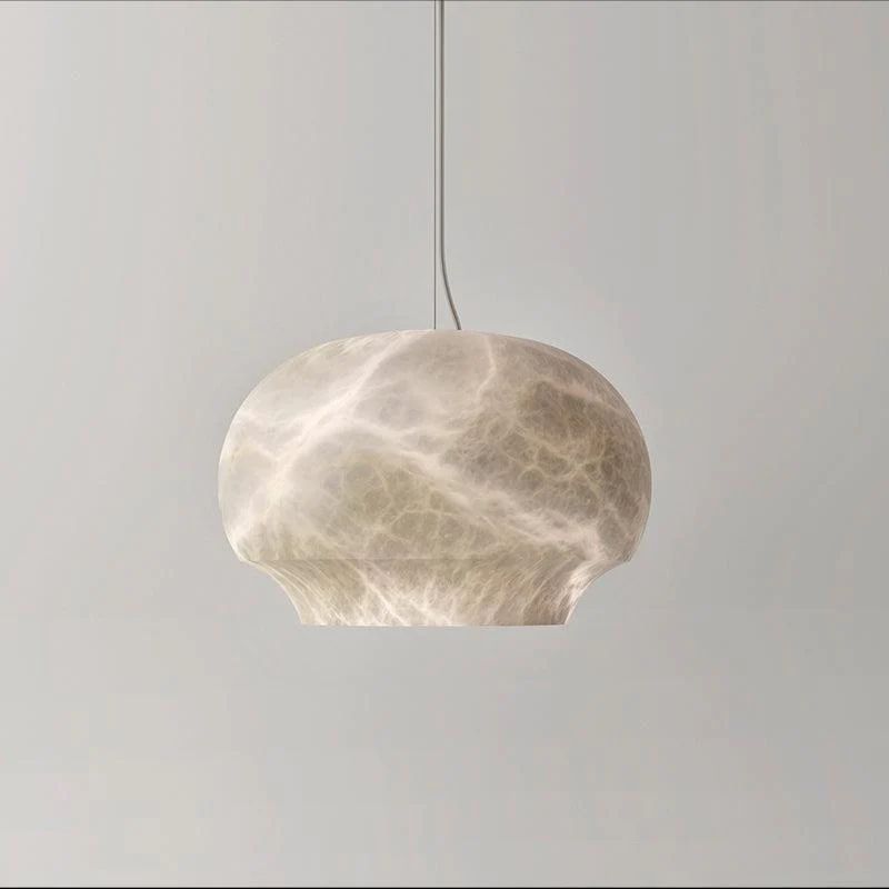 Merlin Eamon Alabaster Pendant Light, Modern Kitchen Lighting