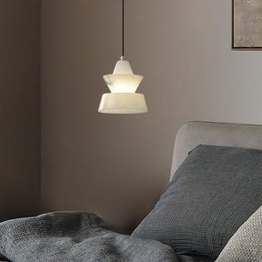 Lab Small Alabaster Coffee Table Pendant, Modern Pendant Light