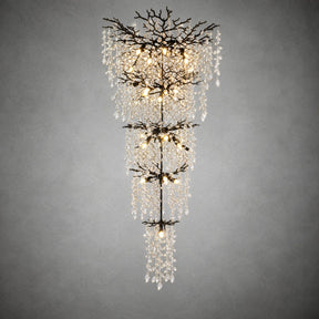118" Cascading Crystal Tree Branch Chandelier