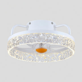 Low Profile Ceiling Fan Light with Remote 13"