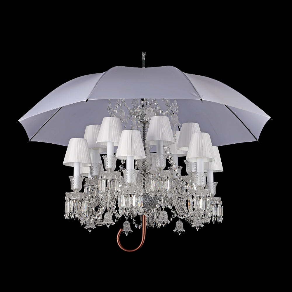 12 Lights Bacara Crystal Lighting with Umbrella