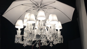 12 Lights Bacara Crystal Lighting with Umbrella