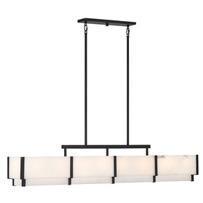 Coralline Alabaster Linear Chandelier