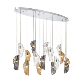 Flare Oval Multi Light Chandelier