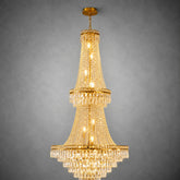 Two-Tier Square Diamond Round Pendant 780 - Gold