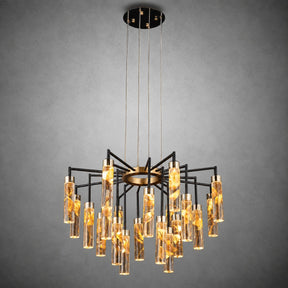 Phoenix Tree Modern Sculptural Ring Chandelier
