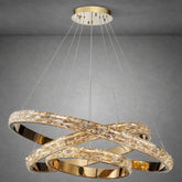 Vega Triple Ring Crystal Chandelier