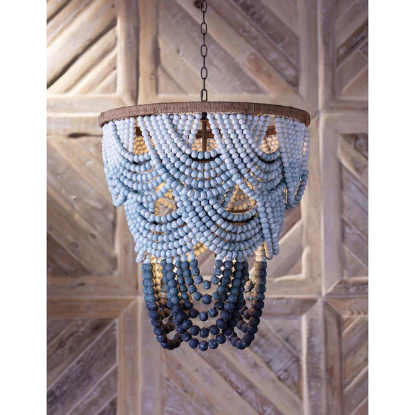 Chantelle Wood Bead Chandelier
