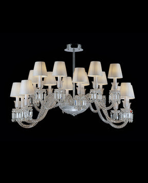 16 Lights Oval Bacara Lighting with Lampshades