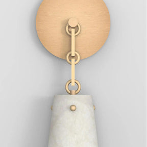 Contemporary Lucca Alabaster Wall Sconce For Kitchen Island, Bedroom