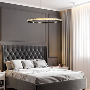 Drake Single-Ring Crystal Chandelier