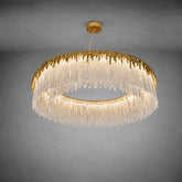 Ice Bloom Glass Chandelier D800 - Copper